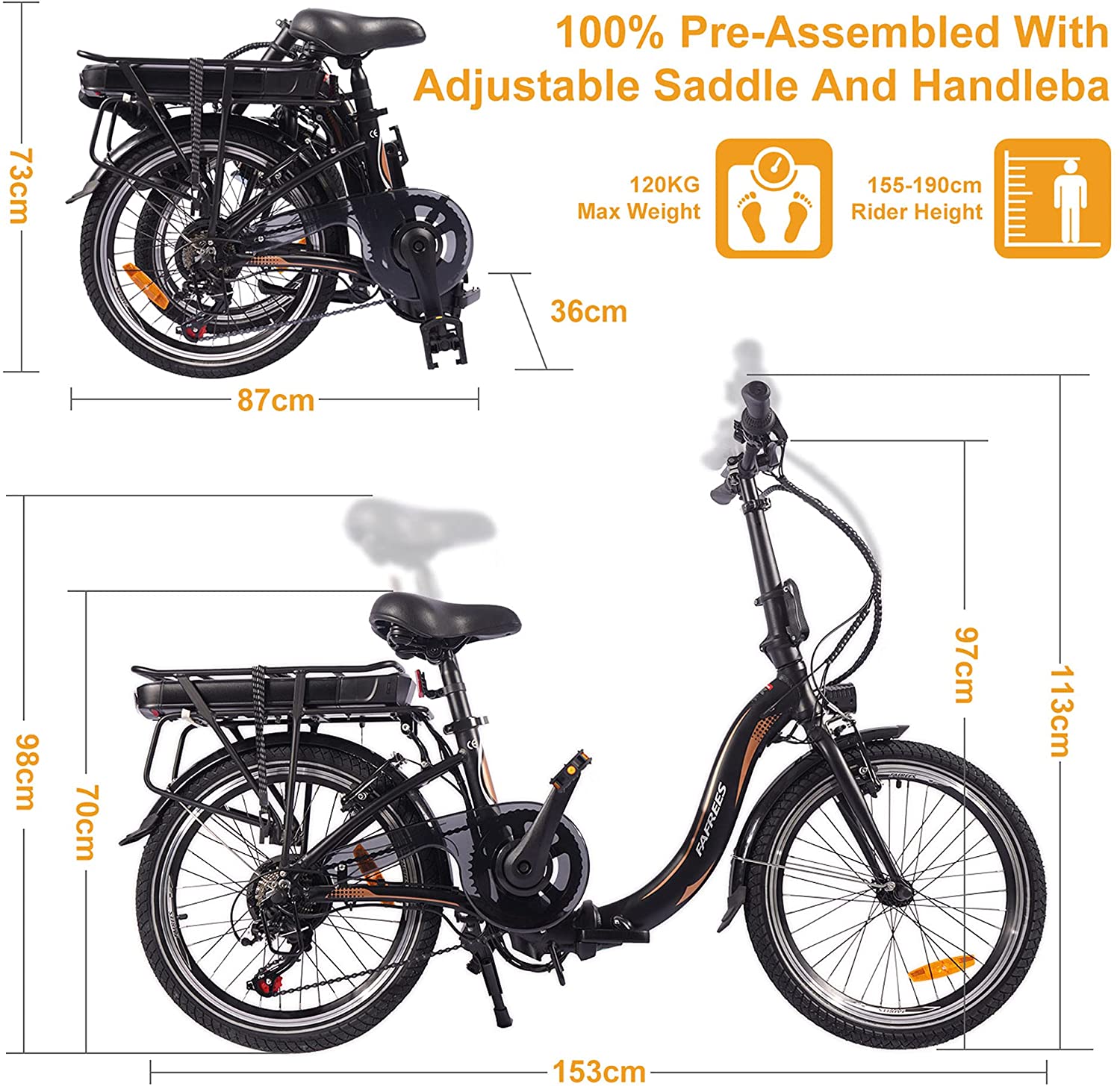 DuraB Vélo électrique 750 W – Image 4