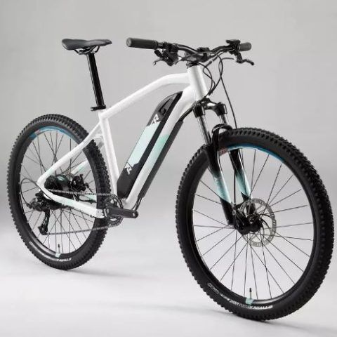 VÉLO VTT ÉLECTRIQUE E-ST100 FEMME BLANC 27”5 DRUCO SHOP