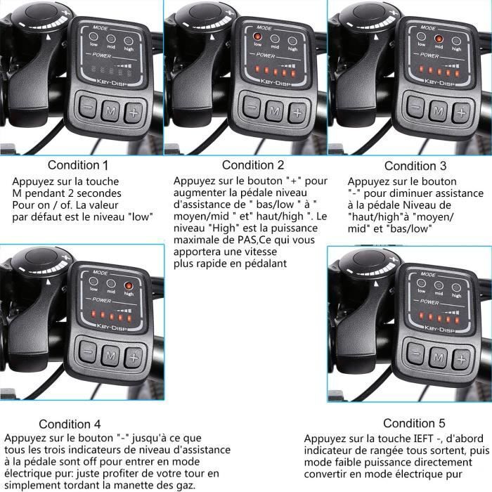 Vélo électrique montagne pliable 26” -batterie Lithium Ion 36V 8AH -7 vitesse -kilométrage 40KM -EU prise – Image 3
