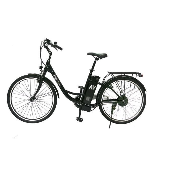 MOOVWAY Vélo à assistance électrique – Noir – Solar DRUCO SHOP